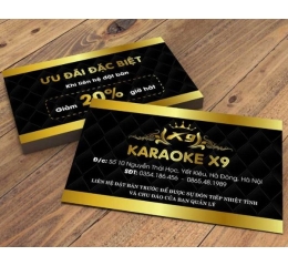 In card karaoke giá rẻ tại Hà Nội | Thiết kế đẹp, lấy ngay