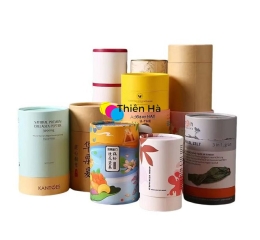 In hộp trụ tròn – Sản xuất hộp giấy trụ tròn giá rẻ, chất lượng