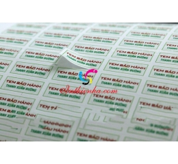 In tem bảo hành lấy ngay Hà Nội