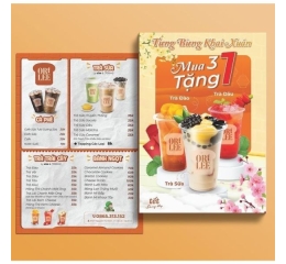 In Tờ Rơi Giới Thiệu Menu Cho Quán Ăn Giá Rẻ Hà Nội | Thiên Hà
