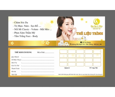 Giải Mã "Mẫu In Thẻ Liệu Trình Đẹp": Sự Kết Hợp Giữa Thiết Kế, Chất Liệu và Công Năng