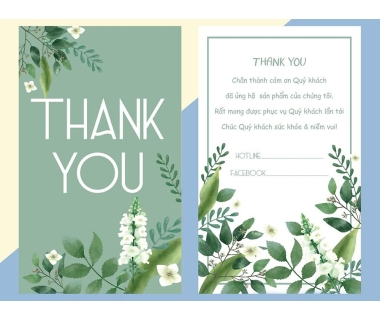 In Thẻ Liệu Trình Spa Và Thiệp Cảm Ơn Khách Hàng: Nghệ Thuật Giữ Chân Khách Hàng
