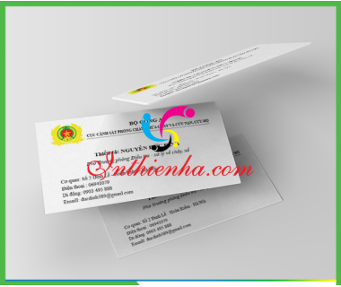 Mẫu thiết kế card visit đẹp ngành công an được in nhiều