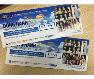 Thiết kế in vé concert âm nhạc giá rẻ lấy ngay tại Hà Nội