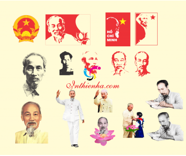 Bộ sưu tập chân dung bác hồ file Vector, PNG, PSD tải về miễn phí