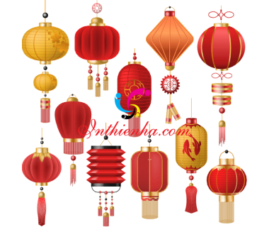 Download Đèn lồng tết Trung Thu File Vector, PSD, PNG AI miễn phí