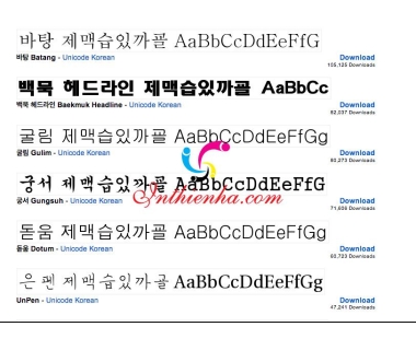 Download Font chữ tiếng Hàn Đẹp Miễn Phí mới nhất 2021 + Cài đặt