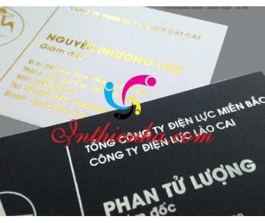 In card visit ép nhũ đẹp giá rẻ tại Hà Nội – lấy ngay sau 10 phút