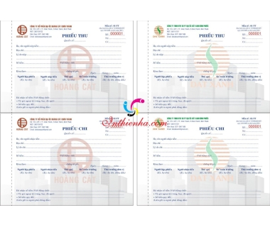 In phiếu thu, phiếu chi / Thiết kế miễn phí lấy ngay – Giao tận nơi