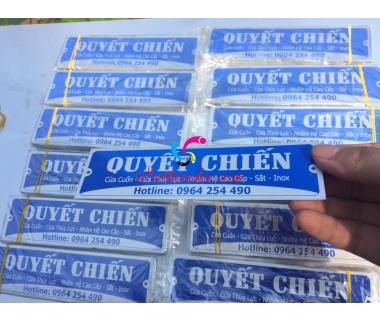 In tem nhãn cửa cuốn, cửa thủy lực chất lượng giá rẻ Hà Nội