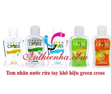 In tem nhãn chai nước rửa tay giá rẻ tại Hà Nội / Thiết kế độc quyền