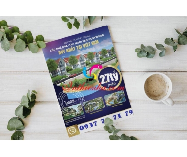 Thiết kế in mẫu tờ rơi bán đất, bất động sản giá rẻ lấy ngay