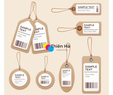 Kích thước tag quần áo chuẩn và các hình dáng tương ứng