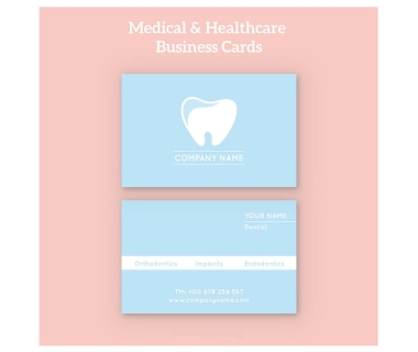 Mẫu card visit phòng khám nha khoa răng hàm mặt đẹp hút khách