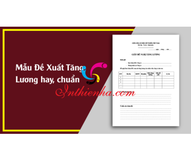 Mẫu đơn đề xuất tăng lương chuẩn 2021 File Word