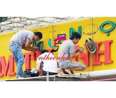 Sửa chữa biển quảng cáo nhanh gọn đẹp giá rẻ tại Hà Nội