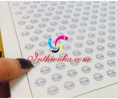 Kích thước in tem bảo hành tem vỡ chuẩn thông dụng phổ biến nhất