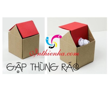 Cách gấp hộp giấy đựng rác đẹp tiện lợi nhất tại nhà cực dễ [chỉ 3 phút]
