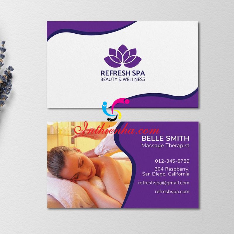 in card ngành spa thẩm mỹ