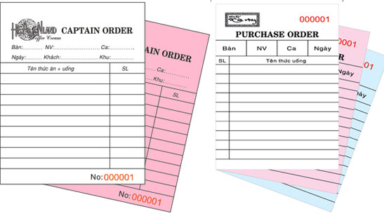 Hóa đơn, phiếu thu chi