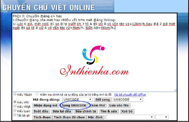 Thay Đổi Chuyển Đổi Font Chữ Việt Online Qua Web Hoàn Toàn Miễn Phí