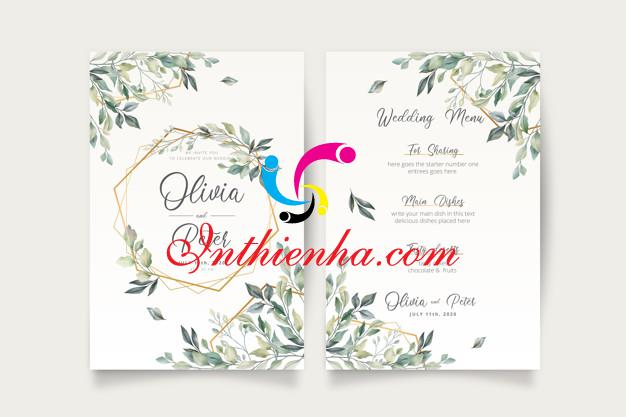 Mẫu thiệp cưới Floral đẹp trang nhã file PSD  Diễn đàn chia sẻ file thiết  kế đồ họa miễn phí