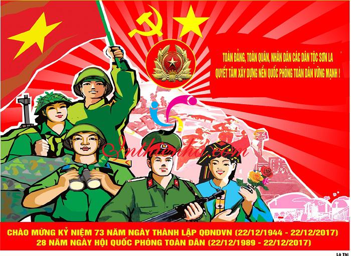 Chào mừng kỷ niệm 77 năm ngày thành lập Quân đội nhân dân Việt Nam 22121944   22122021 và 32 năm ngày hội quốc phòng toàn dân 22121989  22122021   Trường